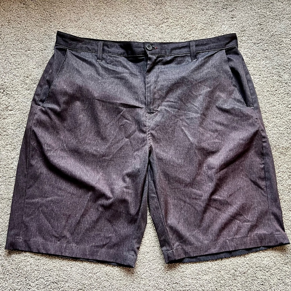 Ron Jon Surf Shop Men's Size 36 Gray Flat Front Chino Board Shorts